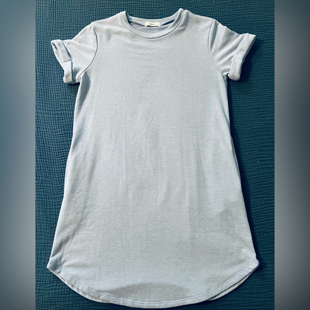 Light Blue T-Shirt Dress